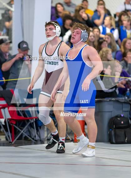 Thumbnail 1 in Columbus vs. Lincoln East (Flatwater Fracas Wrestling Tournament) photogallery.