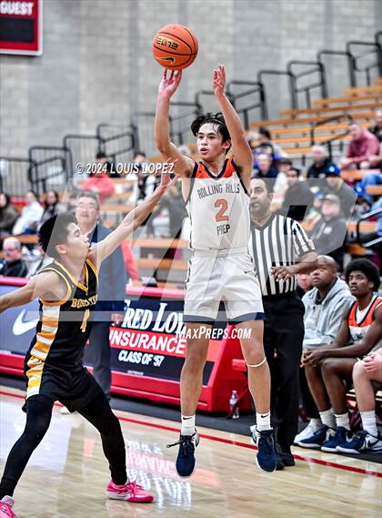 Thumbnail 3 in Rolling Hills Prep vs. Bosco Tech (Nike Extravaganza) photogallery.