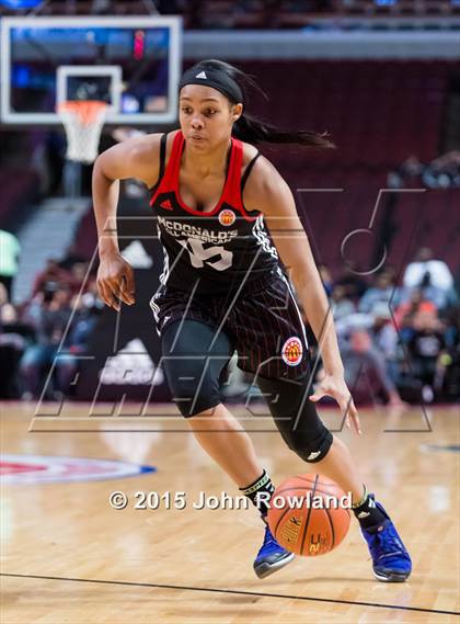 Thumbnail 2 in 2015 McDonald's All American Girls Game photogallery.