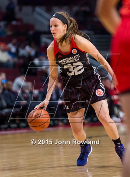 Thumbnail 2 in 2015 McDonald's All American Girls Game photogallery.