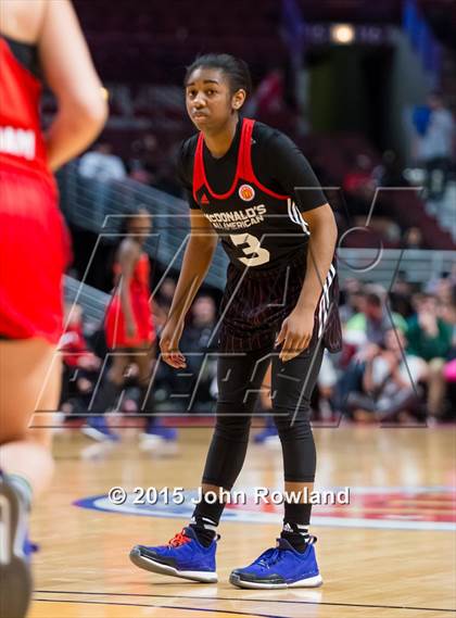 Thumbnail 2 in 2015 McDonald's All American Girls Game photogallery.