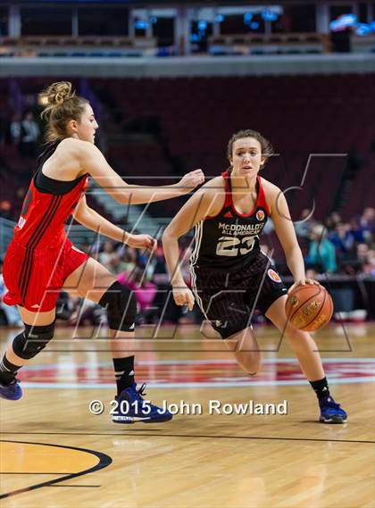 Thumbnail 1 in 2015 McDonald's All American Girls Game photogallery.