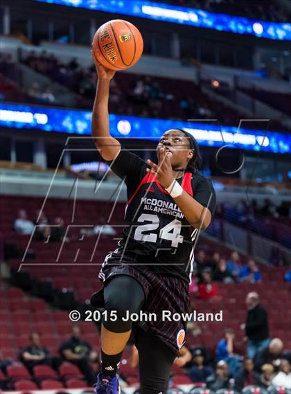 Thumbnail 1 in 2015 McDonald's All American Girls Game photogallery.