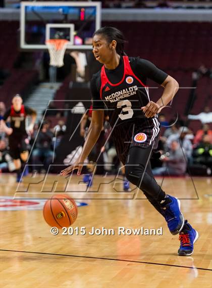 Thumbnail 1 in 2015 McDonald's All American Girls Game photogallery.
