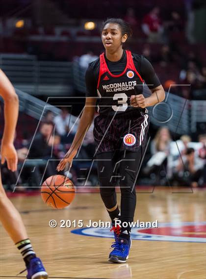 Thumbnail 1 in 2015 McDonald's All American Girls Game photogallery.