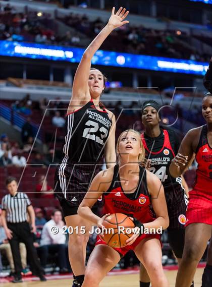 Thumbnail 3 in 2015 McDonald's All American Girls Game photogallery.