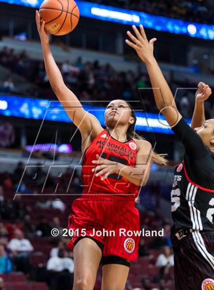 Thumbnail 2 in 2015 McDonald's All American Girls Game photogallery.