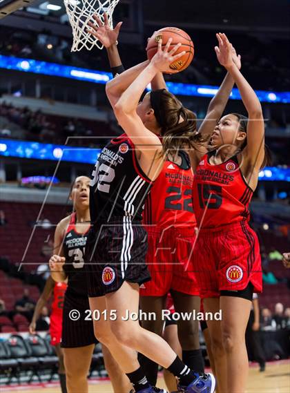 Thumbnail 2 in 2015 McDonald's All American Girls Game photogallery.