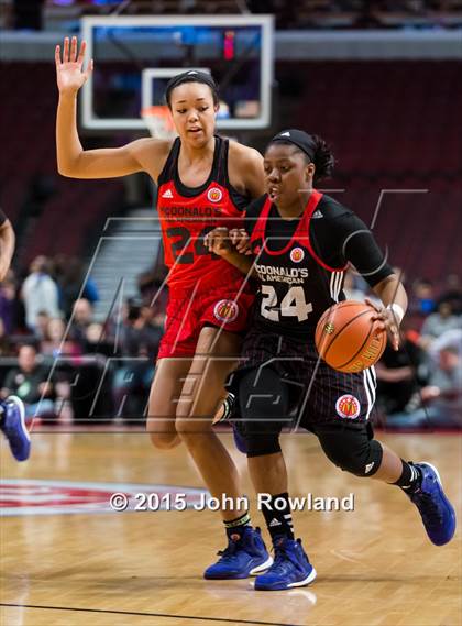 Thumbnail 1 in 2015 McDonald's All American Girls Game photogallery.