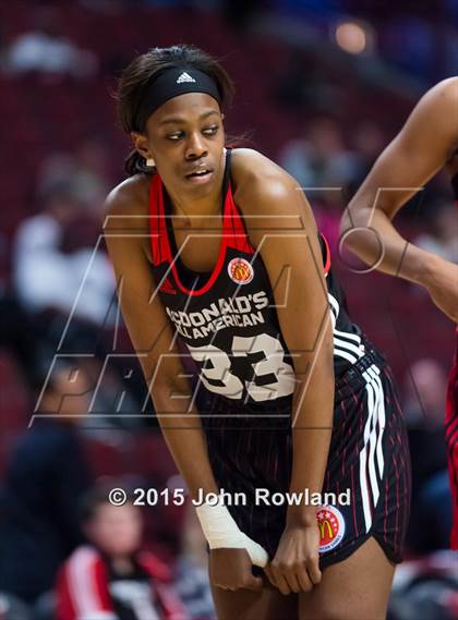 Thumbnail 2 in 2015 McDonald's All American Girls Game photogallery.