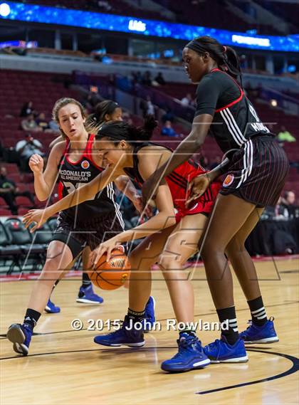 Thumbnail 2 in 2015 McDonald's All American Girls Game photogallery.