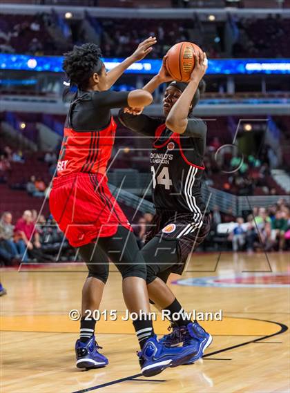 Thumbnail 1 in 2015 McDonald's All American Girls Game photogallery.