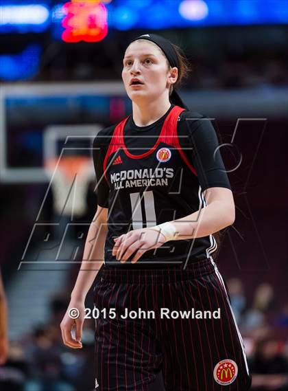 Thumbnail 1 in 2015 McDonald's All American Girls Game photogallery.
