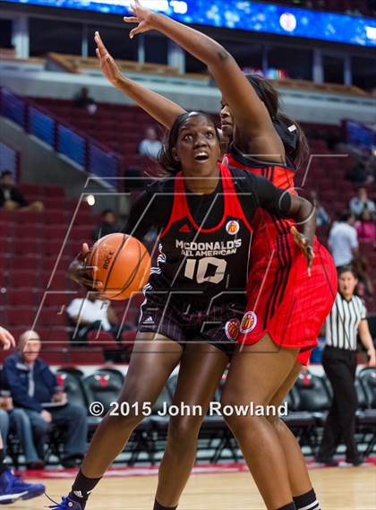 Thumbnail 3 in 2015 McDonald's All American Girls Game photogallery.