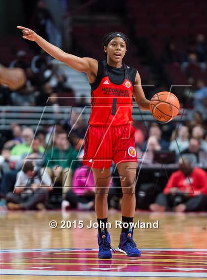 Thumbnail 3 in 2015 McDonald's All American Girls Game photogallery.