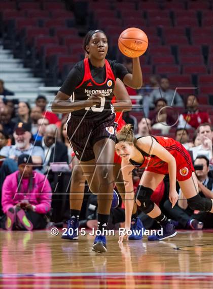 Thumbnail 1 in 2015 McDonald's All American Girls Game photogallery.