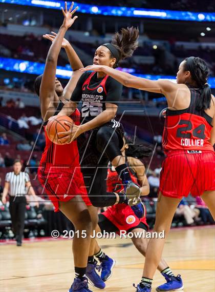 Thumbnail 1 in 2015 McDonald's All American Girls Game photogallery.