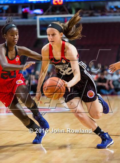 Thumbnail 2 in 2015 McDonald's All American Girls Game photogallery.