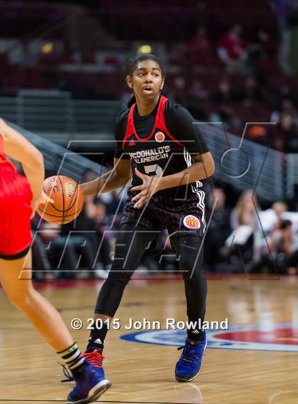 Thumbnail 2 in 2015 McDonald's All American Girls Game photogallery.