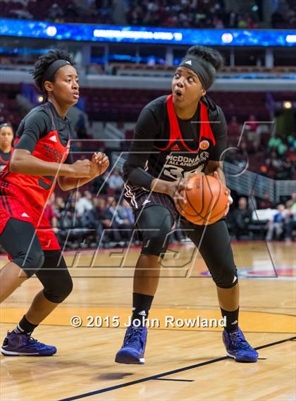 Thumbnail 3 in 2015 McDonald's All American Girls Game photogallery.