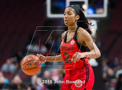 Thumbnail 2 in 2015 McDonald's All American Girls Game photogallery.