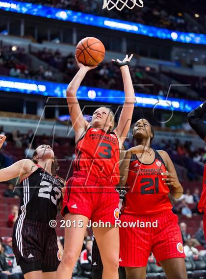 Thumbnail 3 in 2015 McDonald's All American Girls Game photogallery.