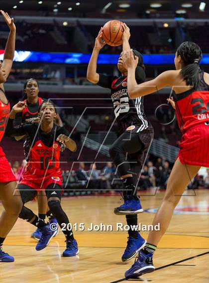 Thumbnail 1 in 2015 McDonald's All American Girls Game photogallery.
