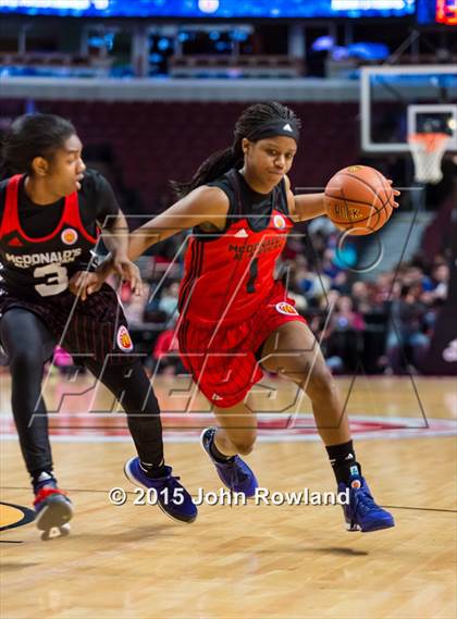 Thumbnail 3 in 2015 McDonald's All American Girls Game photogallery.