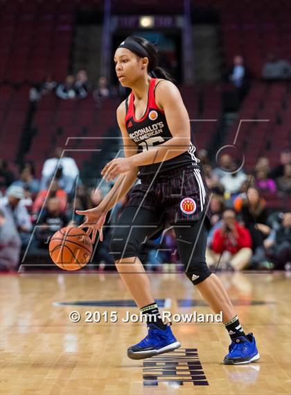 Thumbnail 1 in 2015 McDonald's All American Girls Game photogallery.