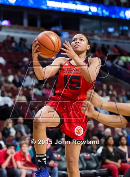 Thumbnail 1 in 2015 McDonald's All American Girls Game photogallery.