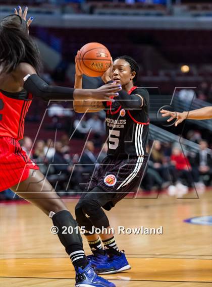 Thumbnail 2 in 2015 McDonald's All American Girls Game photogallery.