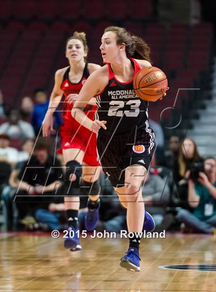 Thumbnail 2 in 2015 McDonald's All American Girls Game photogallery.