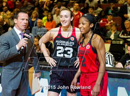 Thumbnail 1 in 2015 McDonald's All American Girls Game photogallery.