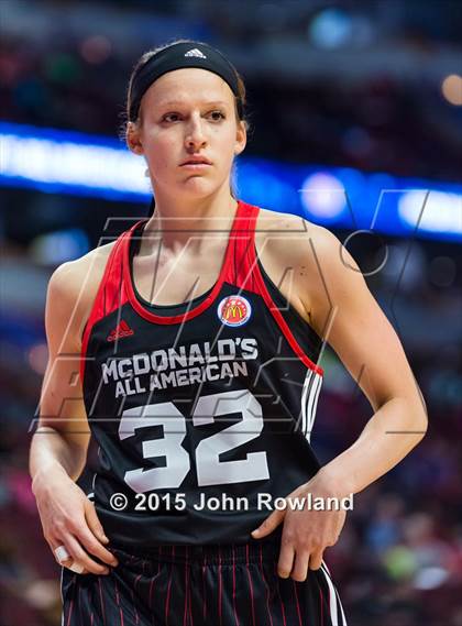 Thumbnail 2 in 2015 McDonald's All American Girls Game photogallery.