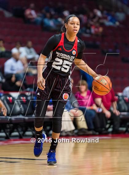 Thumbnail 2 in 2015 McDonald's All American Girls Game photogallery.
