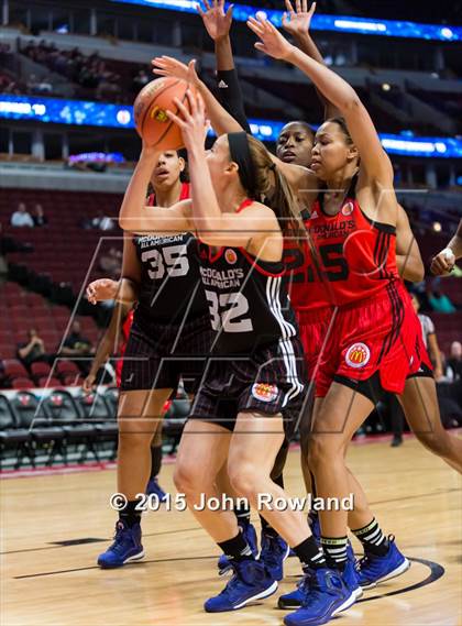 Thumbnail 1 in 2015 McDonald's All American Girls Game photogallery.