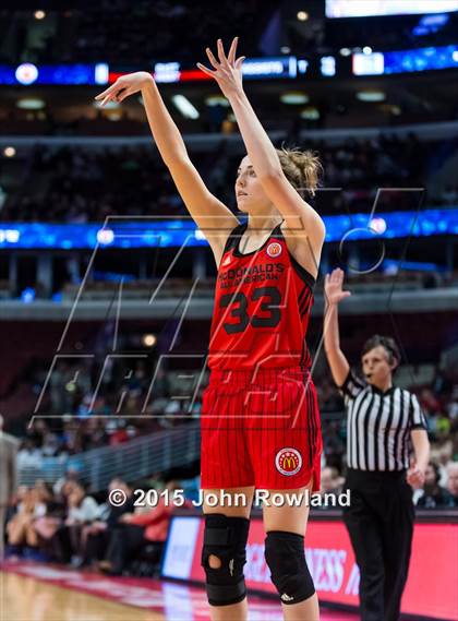 Thumbnail 2 in 2015 McDonald's All American Girls Game photogallery.