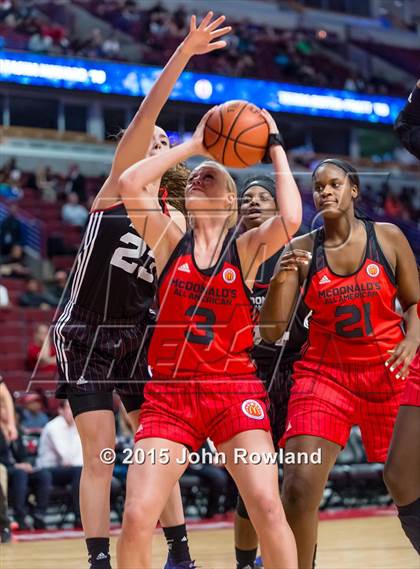 Thumbnail 1 in 2015 McDonald's All American Girls Game photogallery.