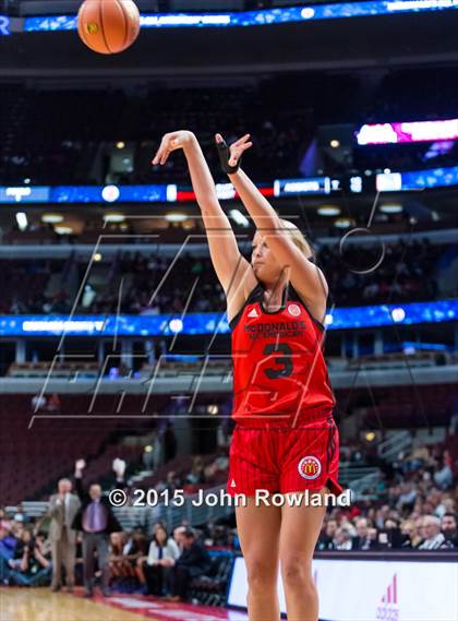 Thumbnail 2 in 2015 McDonald's All American Girls Game photogallery.