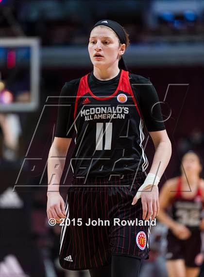Thumbnail 3 in 2015 McDonald's All American Girls Game photogallery.