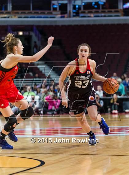 Thumbnail 3 in 2015 McDonald's All American Girls Game photogallery.