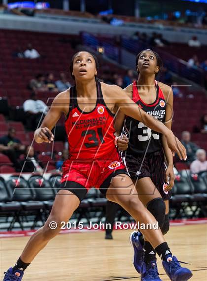 Thumbnail 1 in 2015 McDonald's All American Girls Game photogallery.