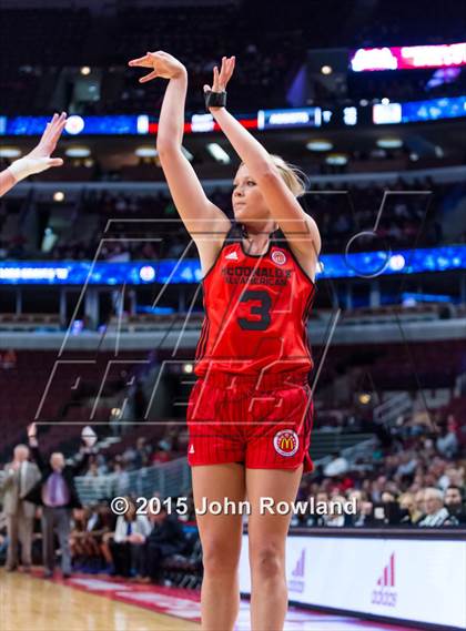 Thumbnail 3 in 2015 McDonald's All American Girls Game photogallery.
