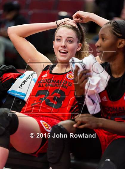 Thumbnail 1 in 2015 McDonald's All American Girls Game photogallery.