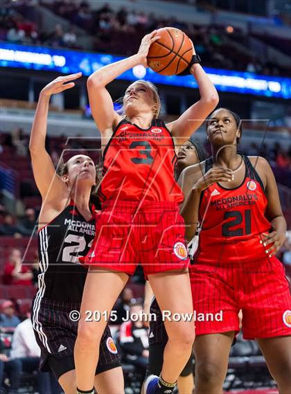 Thumbnail 2 in 2015 McDonald's All American Girls Game photogallery.