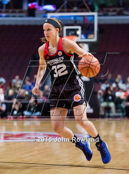 Thumbnail 2 in 2015 McDonald's All American Girls Game photogallery.