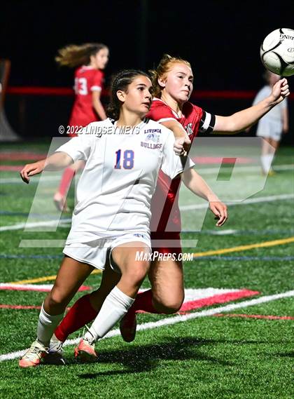 Thumbnail 1 in Livonia vs Palmyra-Macedon (NYSPHSAA Section V Class B1 Quarterfinals) photogallery.