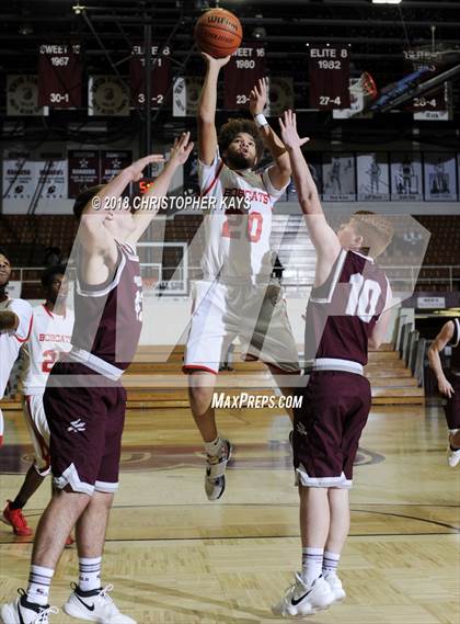 Thumbnail 3 in Meridian vs. Sesser-Valier (Benton Invitational Tournament) photogallery.