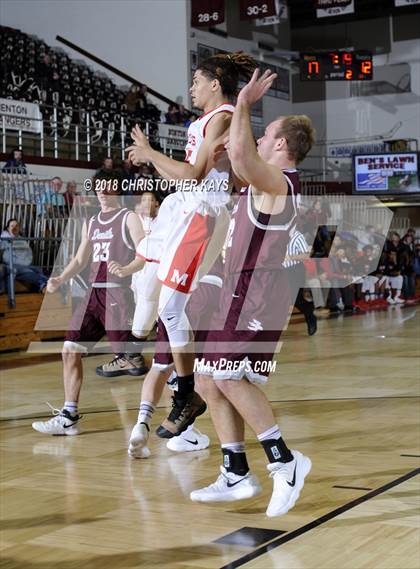 Thumbnail 1 in Meridian vs. Sesser-Valier (Benton Invitational Tournament) photogallery.