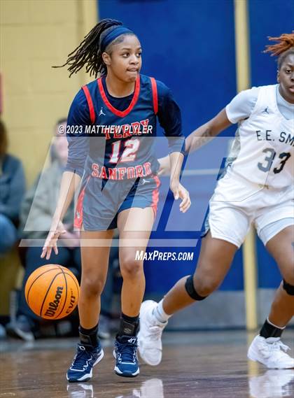 Thumbnail 2 in Terry Sanford vs E.E. Smith (All American Conference Tournament Final) photogallery.